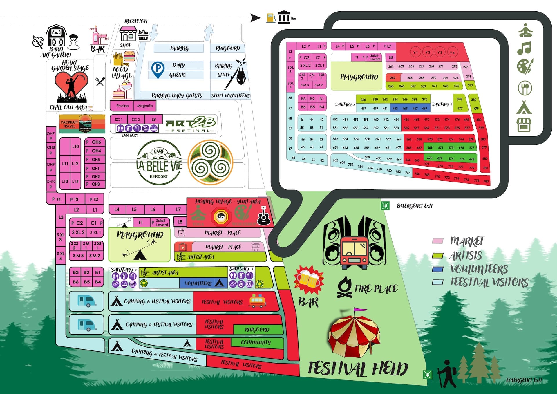 Festival grounds map